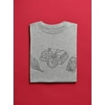 thumbnail image 3 of Books And Leaves Shaped T-Shirt Women -Image by Shutterstock, Female x-Large, 3 of 4
