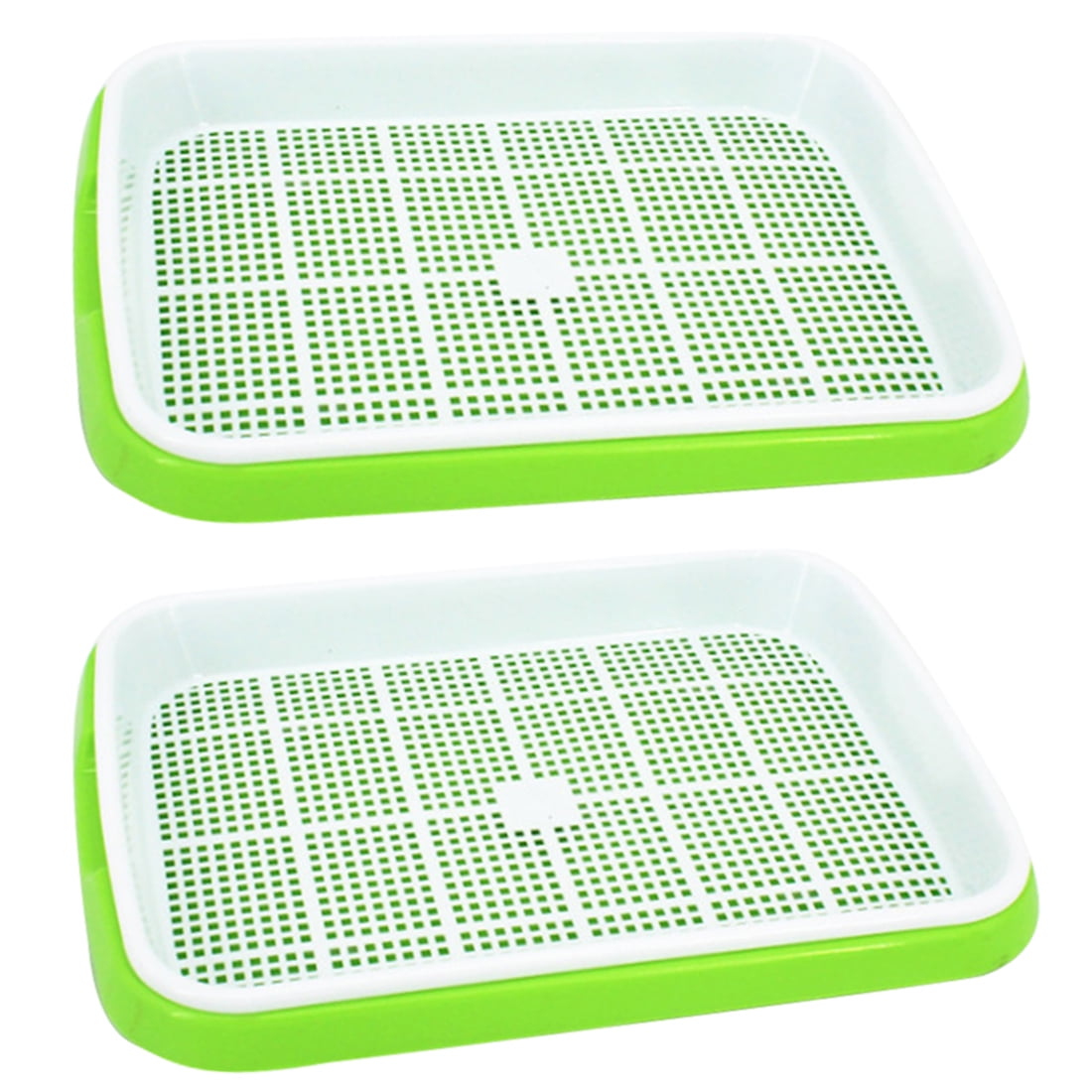 2set Doublelayer Seed Sprouter Tray Hydroponics Basket Seeding