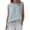 Light Blue, variant on Babysbule Women's Sleeveless Linen-Look Round Neck Tank Top, Loose Fit Casual Blouse, 100% Polyester Summer Shirt for Daily and Vacation Wear