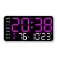thumbnail image 1 of Digital Wall Clock, LED Screen Electronic Alarm Clock With Adjustable Brightness, Multi Functional Display 12/24H Table Clock, Wall Decoration Clock, 1 of 8