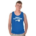 thumbnail image 3 of How Cut Carbs Cutter Foodie Pizza Tank Top T Shirts Men Women Brisco Brands S, 3 of 6