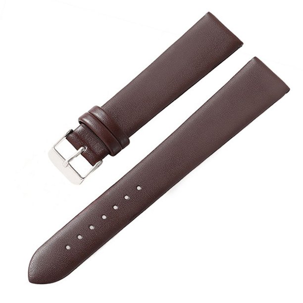Accesorios de correa de cuero, ribete impermeable, cadenas de reloj para hombres y mujeres, correa suave ultrafina