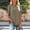 Khaki, variant on Short Sleeve Shirts for Women Pleated Crewneck Blouses Dressy Casual Elegant Tops Loose peasant Summer T-Shirts Purple-A L(L)