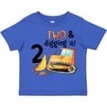 thumbnail image 3 of Inktastic Two and Digging It Bulldozer 2nd Birthday Boys or Girls Toddler T-Shirt, 3 of 5