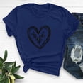 thumbnail image 2 of Diufon Hauts de la Saint-Valentin pour Femmes, Tunique Décontractée à Manches Courtes, Chandail à Col Rond, Blouse Tendance Mignonne à Imprimé Graphique, 2 of 6