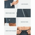 thumbnail image 5 of NORTHYARD Men's 7" Running Athletic Shorts with Zipper Pockets Workout Short, Sizes S-2XL, 5 of 8