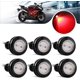 thumbnail image 1 of BRILLAR Luces antiniebla LED rojas de alta potencia - Juego de 6 - Diseño Hawkeye de 23 mm - Luces de circulación diurna para automóviles y motocicletas - Luces de posición de liquidación, 1 of 5