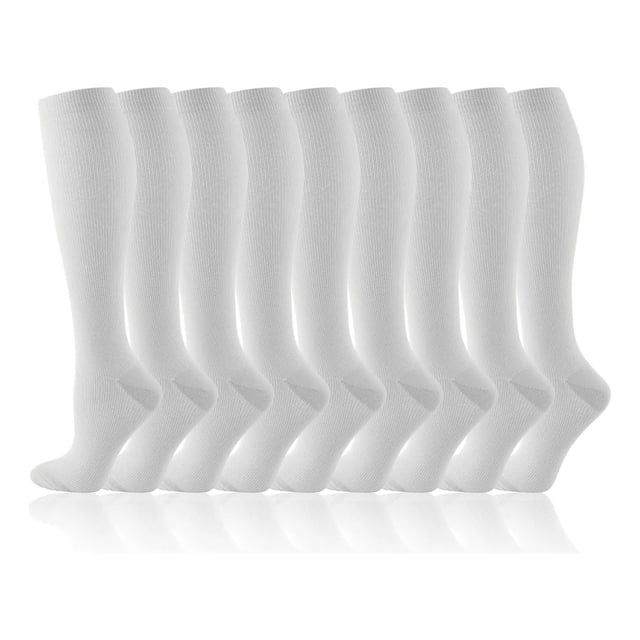 9pares Calcetas De Compresión Hombre Mujer Calcetines Largas