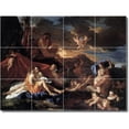 thumbnail image 1 of Ceramic Tile Mural-Nicholas Poussin Mythology Wall Tile Mural 4. 48" w x 36" h using (12) 12 x 12 ceramic tiles, 1 of 3