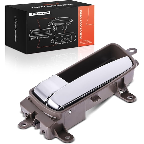 A-Premium Front Left Driver Side Interior Door Handle Compatible with Nissan Altima 2005-2006, Silver and Brown