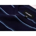 thumbnail image 5 of Krumba Mens Plus Size Cotton Crew Neck Big Tall Long Sleeve Pullover Navy&Blue Stripe Design Oversized Sweater 3XL, 5 of 11