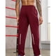 thumbnail image 5 of Pantalones largos para hombre, de color liso, para exteriores, ajustados, con bolsillos, para ejercicio, de poliéster, 5 of 6