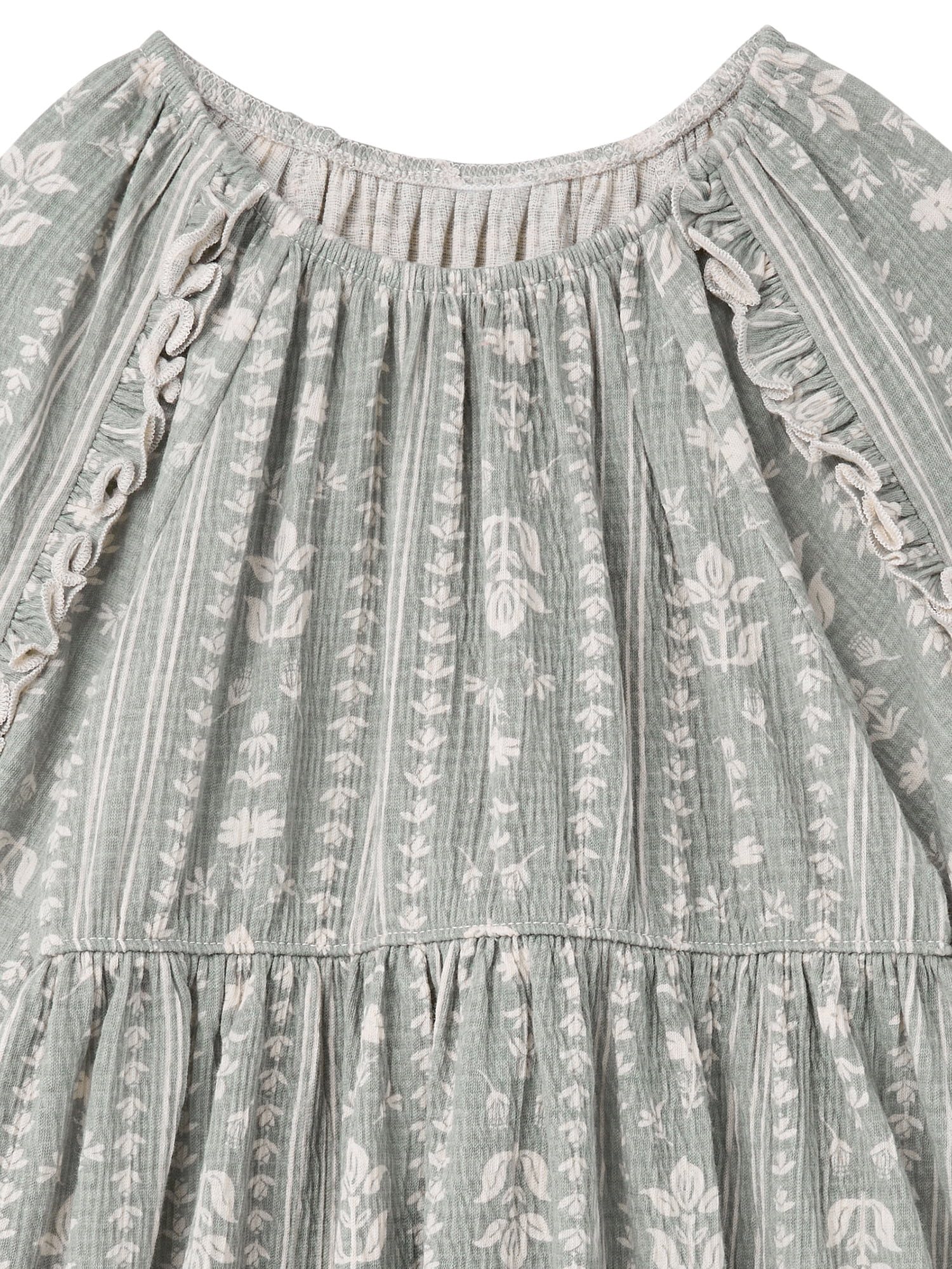 Modern Moments by Gerber Toddler Girl Dress with Ruffle, Sizes 12 Months - 5T