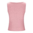 thumbnail image 4 of Admvng Womens Tank Tops Casual Oversize Solid Color V-Neck Sleeveless Short Sleeve Blouse Tank S-5XL, 4 of 6