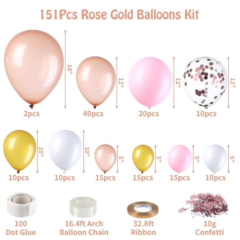 18 Assorted Spray Latex Balloons 6 Count 