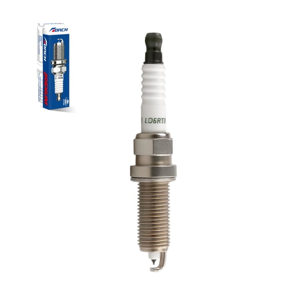 TORCH LD6RTIP-11 Iridium Platinum Spark Plug Replace for NGK PLZKAR6A-11 Spark Plug, for Denso IXEH20TT Spark Plug, for Champion REA12WMB4, OEM