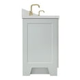 thumbnail image 4 of ARIEL Taylor 72 Inch Double Rectangle Sink Bathroom Vanity With Carrara White Quartz Countertop 1.5 Edge In Grey, 4 of 7