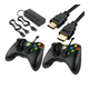 thumbnail image 5 of Microsoft Xbox 360 S 4GB Slim Gaming Console (Refurbished) - Bundle with College Hoops 2K8 Game, 2 RetroFam Wired Controllers, HDMI & AC Adapter, 5 of 6