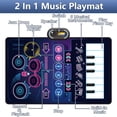 thumbnail image 6 of Musical Mat Baby Toys for 1 Year Old Kids, 2 in 1 Musical Toys Toddler Piano & Drum Mat with 2 Sticks, Baby Musical Mat, Gifts for 1 2 3 Year Old Boys Girls, 6 of 6