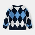 thumbnail image 5 of ATOGUTA Boys Sweaters School Uniform Sweater Kids Long Sleeve Crew Neck Pullover Fall Winter Clothes Navy, 1T-8, 5 of 5