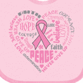 thumbnail image 4 of Inktastic Breast Cancer Awareness Heart Words Boys or Girls Baby Bib, 4 of 4