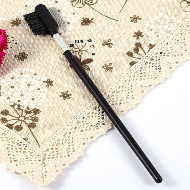 Pincel de Extensión de Ceja, Herramienta de Maquillaje de Doble Cabeza de Madera de, Portátil y pronctico para dar forma a las cejas y las pestas de separación, Hecha