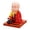 Red, variant on Little Monk Figurine Solar Powered Car Toy Car Decoration Nodding Head Dolls Bobble Head Toy Car Ornament Buddha Monks Statue for Home Decor S