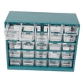 thumbnail image 2 of Caja de herramientas organizadora de componentes ligera con 25 compartimentos para suministros de oficina Verde oscuro, 2 of 8