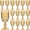 Amber, variant on 24 Pcs Plastic Goblets 7.5oz Vintage Goblet Plastic Wine Glasses Colored Retro Embossed Water Goblets for Wine Bar Juice Baby Shower Wedding Reception Grand Event Party (Pink)