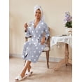 thumbnail image 4 of EKOUAER Womens Robes Lightweight Soft Knit Bathrobe Full Length Sleepwear with Pockets Ladies Loungewear, 4 of 6