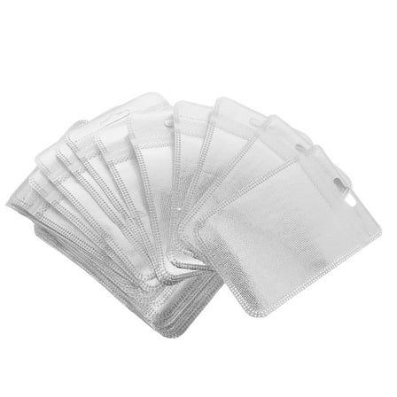 WEUVEB 50PCS Beads Storage Bag PP Silver Clear Organizer For Jewelry Accessories Storage