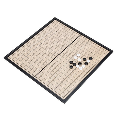 - THY COLLECTIBLES Magnetic Go Game Set with Single Convex Plastic Stones and Go Board, Portable WEI QI 10