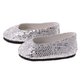 thumbnail image 3 of Zapatos de Lentejuelas Zulema para muñeca americana AG de 14 pulgadas plata, 3 of 8
