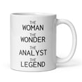 thumbnail image 1 of Woman Wonder Analyst Gift For Women, Analyst Coffee Mug, New Analyst, Analyst Thank You Ne - As Picture - 15Oz, 1 of 4