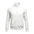 thumbnail image 4 of Qingpeng Mens Full Zipper Stand Collar Track Jacket Lightweight Raglan Sleeve Athletic Tops Ribbed Cuffs Casual Sports Jacket, 4 of 5