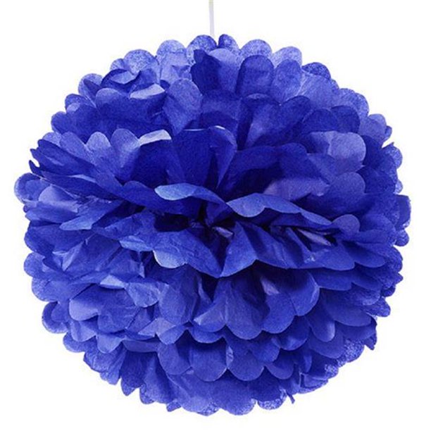 Weddingstar 14 Large Paper Pom Pom 44 Indigo Walmart Com Walmart Com