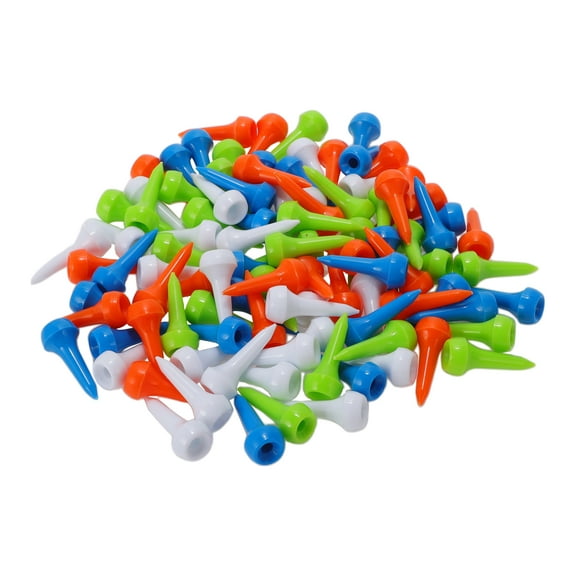 Unique Bargains 30 Pcs Portable Golf Tees Multicolor Multicolor