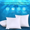thumbnail image 3 of Zootealy 2 Pcs Mousse Premium Hypoallergénique Articles pour la Maison Bourre d'Oreiller Insert Taie Forme Carrée Polyester 45X45CM Standard/blanc, 3 of 8