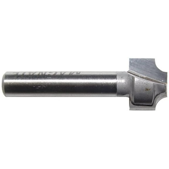 Magnate 1252 Plunge Flat Roundover Router Bit — 1/8" Radius; 1/4" Small Diameter; 1/4" Shank Diameter; 3/8" Cutting Length; 1-1/4" Shank Length