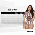 thumbnail image 5 of Vsdgher Fashion Tatreez1 Prinr Short Sleeve Body suit for Womens, Sexy Onesie One Piece Round Neck Bodysuit Shapewear Tummy Control-Medium, 5 of 7