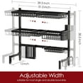 thumbnail image 6 of Dish Drying Rack Over The Sink -  Capacity Stainless Steel Dish Drainer, Multifunctional Kitchen Organizer, 6 of 11