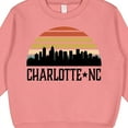 thumbnail image 3 of Inktastic Charlotte North Carolina Skyline Toddler Sweatshirt, 3 of 4