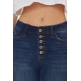 thumbnail image 6 of Kancan - Women's High Rise Curvy Button Fly Super Skinny Jeans - KC7114, 6 of 11