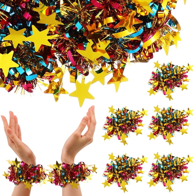 unbranded 14Ud Pom Poms De Animación Con En Lentejuelas Y Colores Surtidos Para Y Eventos
