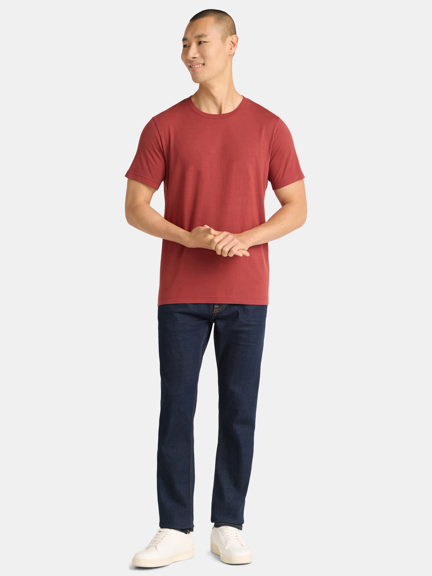 George Men's and Big Men's Classic Fit Crewneck Tee with Short Sleeves, Sizes XS-3XL