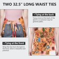 thumbnail image 6 of Pioneer Flower Floral Print Pattern Apron-Garden Aprons for Women with Pockets-Cotton Linen Waterproof Kitchen Cooking Gardening Aprons Adjustable for Kitchen,Cooking,BBQ and Salon 33x27 Inch, 6 of 7