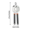 thumbnail image 3 of Stainless Steel Manual Tool with Ergonomic Silicone Handle for Easy Kitchen Use and Effortless Lid Removal, 3 of 5