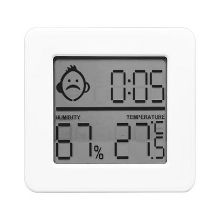 

Indoor Thermometer Hygrometer Reusable Digital Temperature and Humidity Monitor with Large LCD Display