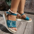 thumbnail image 4 of IUJSOY Womens Sandals Espadrilles for Women Peep Toe Heels Slingback Wedge Platform Sandals, 4 of 9