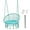 Turquoise, variant on Tangkula Hammock Chair with Cushion, Bohemian Style Macrame Swing Chair with Hanging Hardware Kit & Strap, Indoor Outdoor Hanging Rope Swing for Bedroom, Indoor, Outdoor (Turquoise)